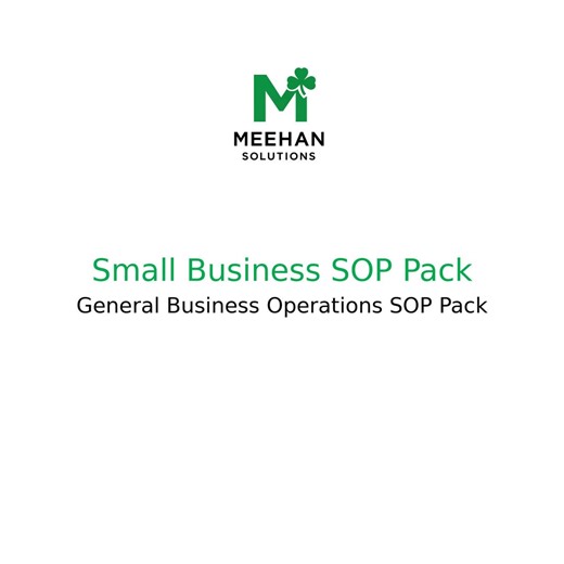 Small Business SOP Pack • Retail and Service Procedures • Opening/closing Checklists • Cleaning & Inventory Logs - Etsy