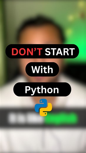 3BCoding on Instagram: "Starting with Python gives fast results — not strong fundamentals. Beginners need clarity, not comfort. Agree or disagree? #programming #python #cprogramming #learncoding #beginners"