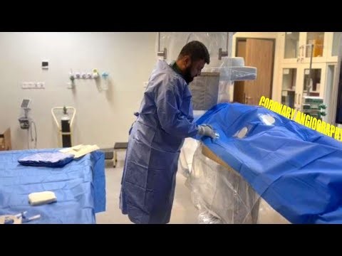 Preparation of patient for coronary Angiography