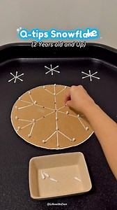 84K views · 219 reactions | Looking for a simple winter activity? ❄️❄️ Try this Q-tip Snowflake Poke! Great for fine motor skills and keeping little hands busy! 朗 #montessoriactivities #diyactivitiesforkids #toddleractivityideas #preschoolactivities #kindergartenactivities #learningthroughplay #christmastreeforkids #tufftrayactivities | Life with Zion | Facebook