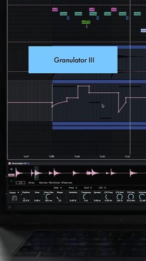 Ableton on Instagram: "Create new chord progressions and rhythmic patterns from sample loops using Granulator III. #ableton #live12 #granulatorIII"