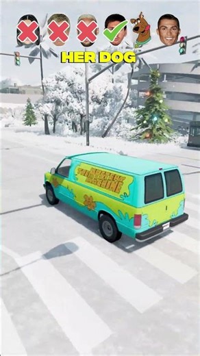 🎅 Help Ronaldo Get My Crush Attention Car Jump Challenge 🚗#beamngdrive #messi #ronaldo #cr7 #uk #usa