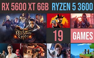 RX 5600XT 6G + R5 3600 电脑硬件游戏性能测试（1080P分辨率，共19款游戏） 1080P 60帧视频