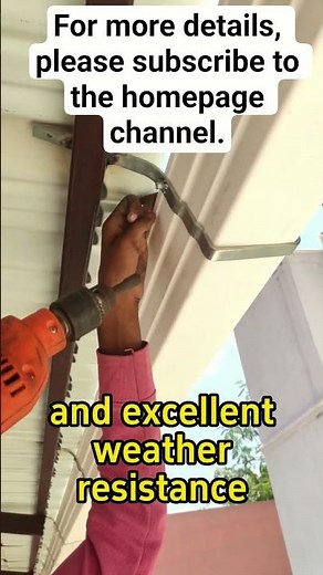 the step-by-step process of installing our high-quality PVC Gutter system. #pvc #pvcfitting