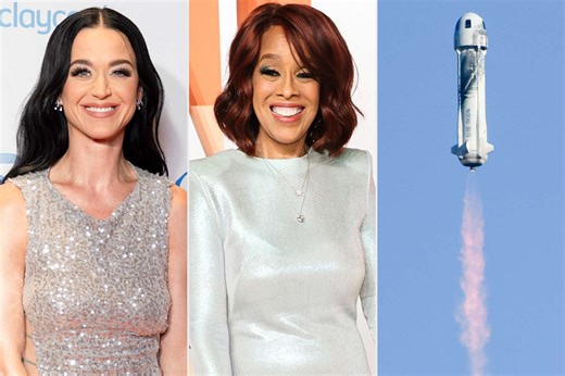 Watch live as Katy Perry gets launched into space with Gayle King and more