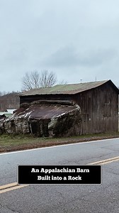 An Appalachian Oddity | A Barn Built Into a Rock🐦‍⬛ . #appalachia #appalachianmountains #appalachian #appalachians #mountainculture #oddities #odditiesandcuriosities #oldbarn #oldbarns #barn #mountainliving #southernliving #ruralamerica #rurallife #ruralliving #architecture #fyp #foryoupage #storytime #appalachianhistory #appalachianculture #oldbuilding #oldbuildings #mountainpeople #hillbilly #ruralexploration #exploring #roadsideattraction | Appalachian Bluebird