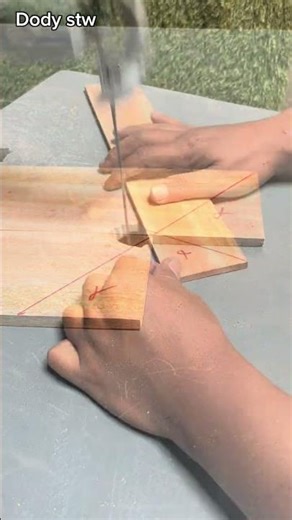 The trick of measuring 45degree angular joints✅ #tutorial #woodworking #tipsntricks #diy #shortvideo