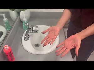 Proper Handwashing Skills Using Simulated Glo Germ Black Light Soap with Subtitles