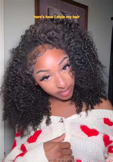 😍💕💕def the easiest wig install! Kinky curly 18” Wear Go Half Wig Get extra 15% off with code: Sale15 #iseehairbeauty #iseehalfwig #kinkycurly #gluelesswig #flipover