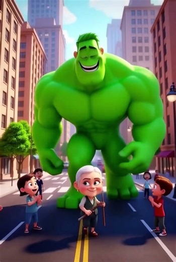 Green Giant Goes Crazy… Grandma Stops Him! 😂 | #shorts