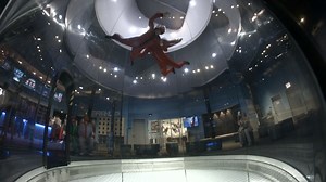 How does indoor skydiving work? A vertical wind tunnel has fans at the top to draw air through the flight chamber and then push it back down the sides through Return Air Towers. That leads to an inlet contractor that compresses & speeds up the air before it reenters the flight chamber. The result: a smooth column of air that enables you to fly. | iFLY | Facebook