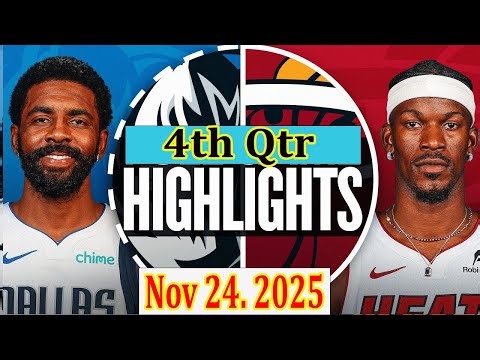 Miami Heat vs Dallas Mavericks 4rh Qtr Oct 24, 2024 Highlights | NBA Season