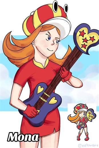 Mona - WarioWare #warioware #mona #digitalart
