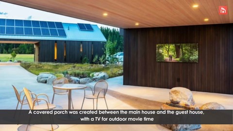 Gorgeous family home in Montana merges with a lush green valley