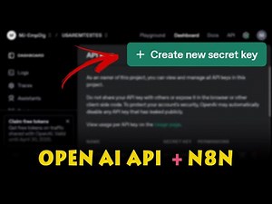Como Criar Credencial API KEY da Open AI e Vincular ao N8N | Ⓜ6