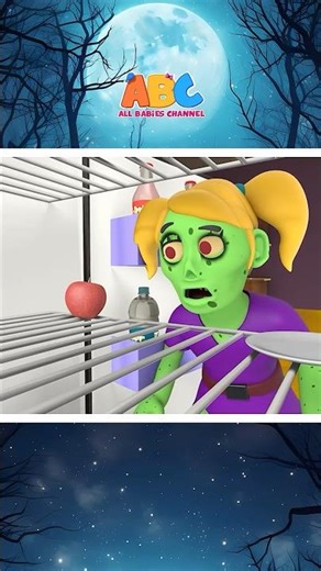 Two Zombies Woke Up Hungry #shorts #kidssongs #halloween