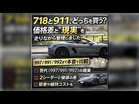 718 or 911, which one to buy? We sort out the price difference and "reality" while driving