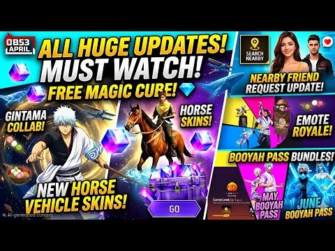OB53 Update Free Fire & Events🥳🤩| Free Fire New Event | FF New Event | Upcoming Events In Free Fire