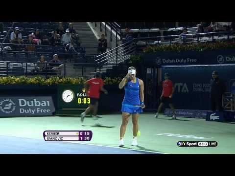 Ana Ivanovic & Angelique Kerber Sweaty WTA HD 18 02 14