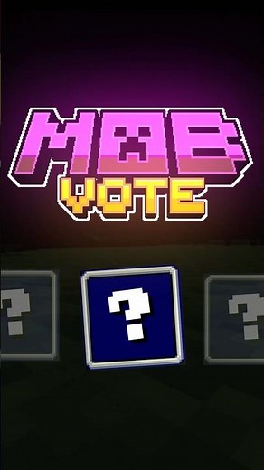 New Minecraft Mob Vote #minecraft #minecraftshorts