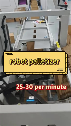 Let me show you our new robot palletizer #ecommerce #packagingmachine #packingmachine #robot #robotarm