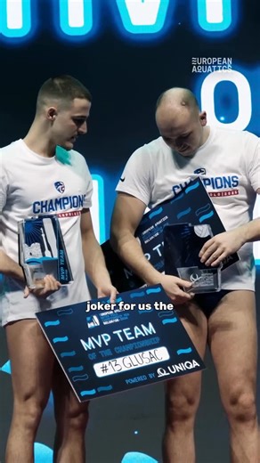 European Aquatics Water Polo on Instagram: "Experience recognizing the future. Dušan Mandić highlights Milan Glušac as the young hero who carried them to the final 🔥🇷🇸 #EWPC2026"
