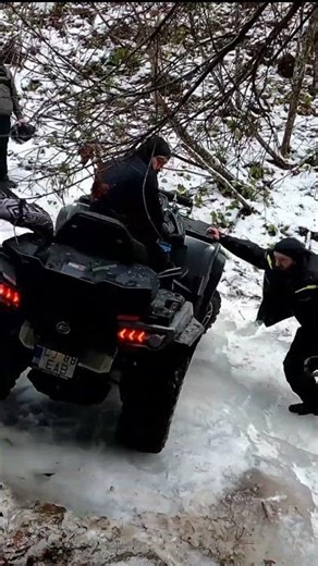 Slippery ICE Climb! CFMOTO Close Call Escape! 😱❄️