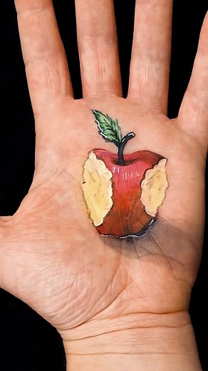 Yum 🍎 #illusion | Vika Bren. Art