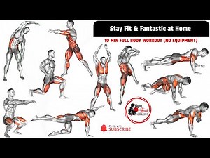 Stay Fit & Fantastic at Home 🔥 10 MIN FULL BODY WORKOUT (NO EQUIPMENT)