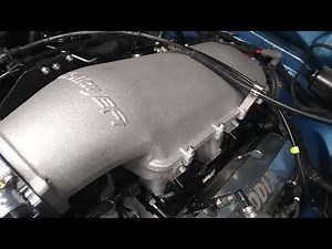 Holley Hi-Ram Intake Manifold SBC custom install with 92mm throttle body & mid mount drive Installed