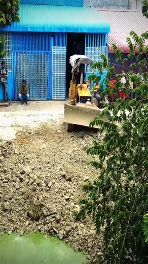 Completed Cleanup Project Using Bulldozer and Trucks Support #fblifestyle #ReelsUsa #DumpTruck #Dozer #Bulldozer #HeavyEquipment | Super Dozer