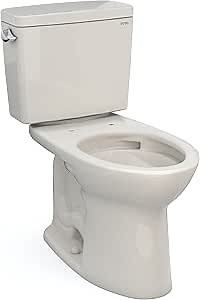 TOTO Drake Two-Piece Elongated 1.6 GPF TORNADO FLUSH Toilet with CEFIONTECT, Sedona Beige - CST776CSG#12