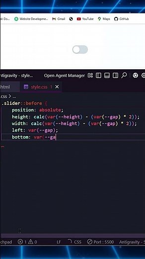 Modern CSS Toggle Button: Create an Enable/Disable Switch with Pseudo Elements! 💻✨