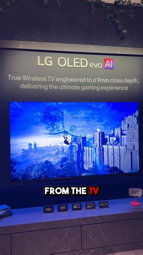 Edgar Oganesyan on Instagram: "We got wireless 144hz TVs before GTA6 😂 The new LG OLED Evo Ai is the worlds first TV that doesn’t need display cables. Only 1 power cord and you are set. @lg_ultragear"