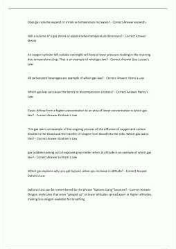 Flight Paramedic Study Guide with Complete Solutions Flight Physiology 2025/2026