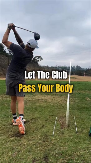 This drill taught me how to hit a draw Letting the club pass your body is essential to releasing the club fully In order to hit a draw OR just maximize your club-head speed This is one of my favorite drills for those that guide the club and have difficulty letting it go. For access to a library of drills like this… as well as numerous other mobility, power and sequencing drills Check out my GSHB Performance App. P.S. Comment “CHALLENGE” and I’ll send you my 14-day blueprint to elite sequencing a