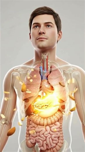 What Happens Inside Your Body When You Eat Almonds? (3D Anatomy) #aiart