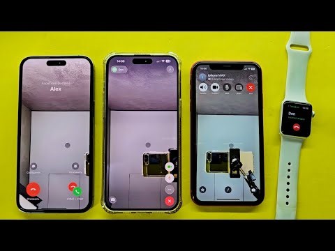 Incoming Call FaceTime Video Apple Watch 3 vs IPhone 11 vs 15PM vs iPhone 14PM