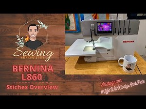 Detailed Bernina L860 overlocker / Serger Stitches