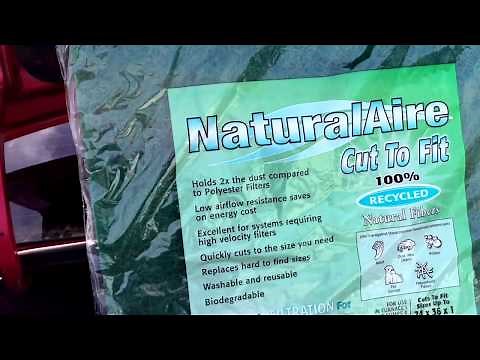 Replace Furnace Filter with NaturalAire Cut to Fit Filter and Save
