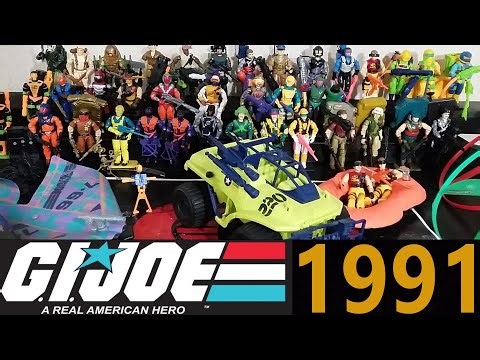 RETRO-WED: GI JOE 1991 ENTIRE TOY LINE OF FIGURES, VEHICLES AND PLAYSETS
