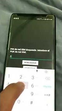Desbloquear Samsung Note 9 - PIN de red sim bloqueado - Introduce el PUK de red SIM