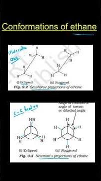 Conformation of Ethane Explained Simply||GATE Chemistry 2027|| Dr MANISHA sINHA