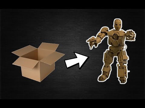 HOW TO MAKE IRON MAN MARK ONE MADE FROM CARDBOARD
