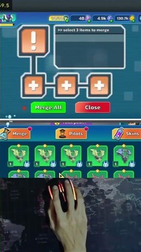 POWER UP! 🛠️ Merging Epic Equipment Rewards | Mechangelion Shorts