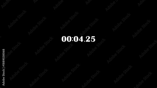 Digital Counting Numbers Motion Graphics, Number Increment Animation for Analytics and Reports, Timer and Counter Animation on Dark Background