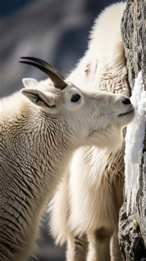 This stunning video showcases the incredible climbing abilities of mountain goats as they navigate