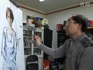 郭北平油画写生-贾斯汀娜（波兰）