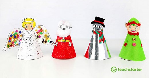 4 Paper Christmas Tree Topper Templates