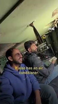 Gaza man turns Israeli armoured vehicle from death machine into phone-charging station